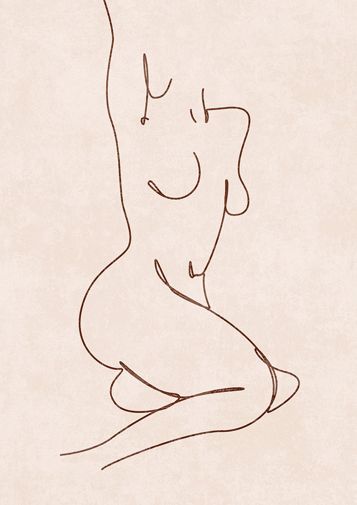 Line Art Woman Body