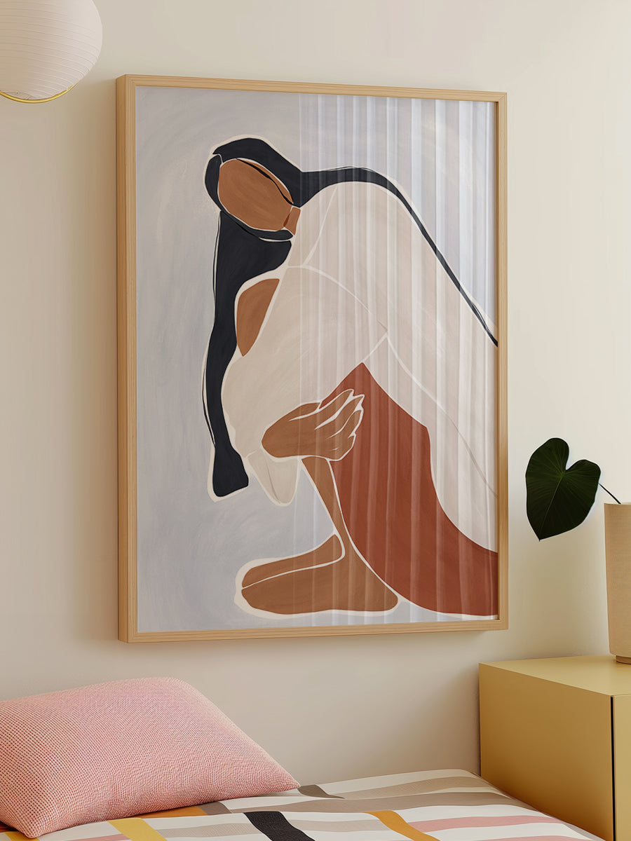 Woman Embracing Herself