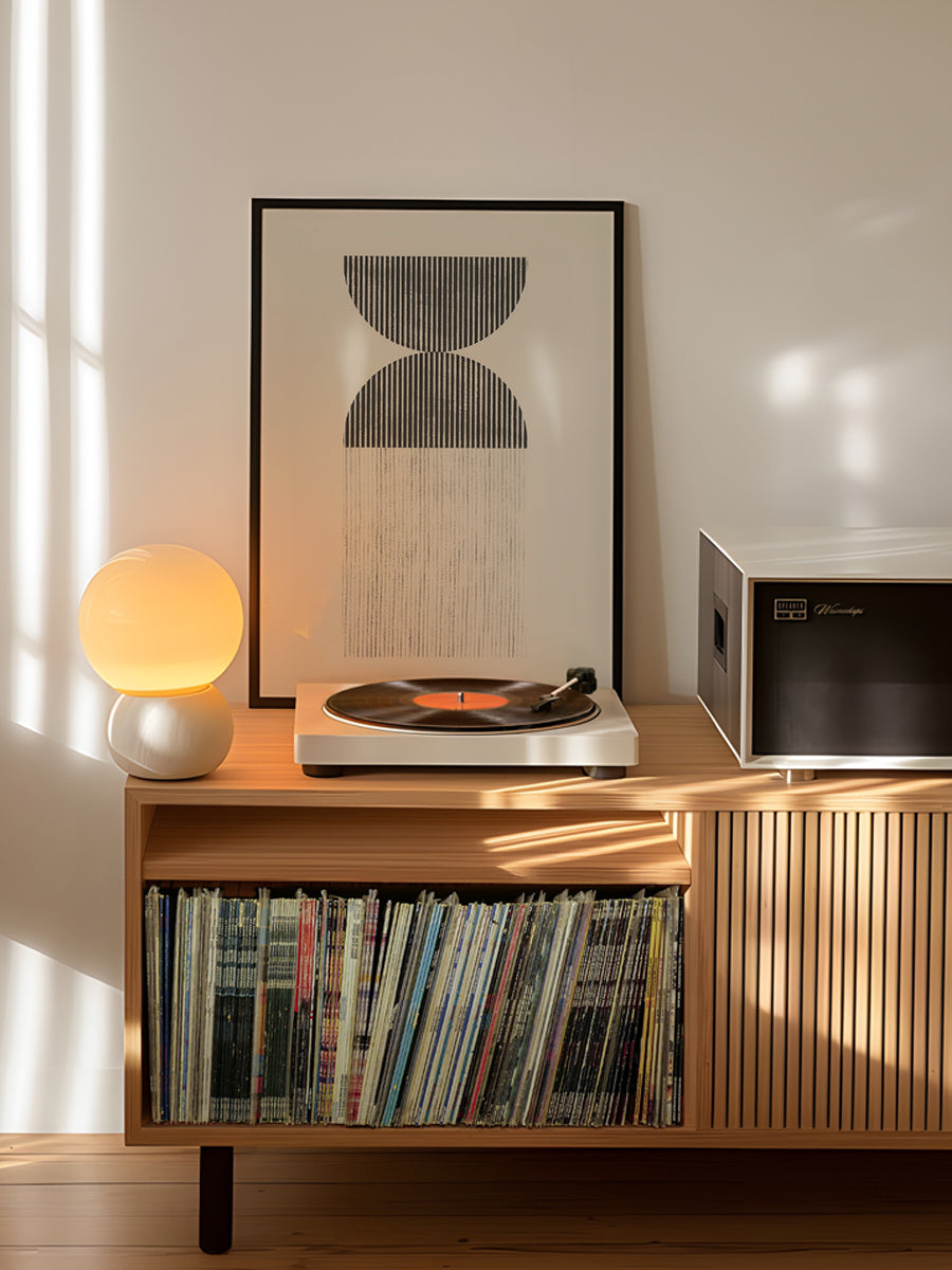 Retro Geometric Line Art