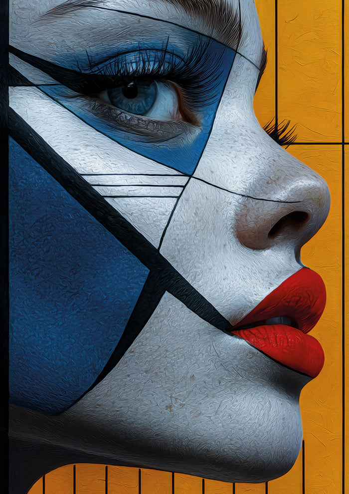 Geometric Pop Art Portrait