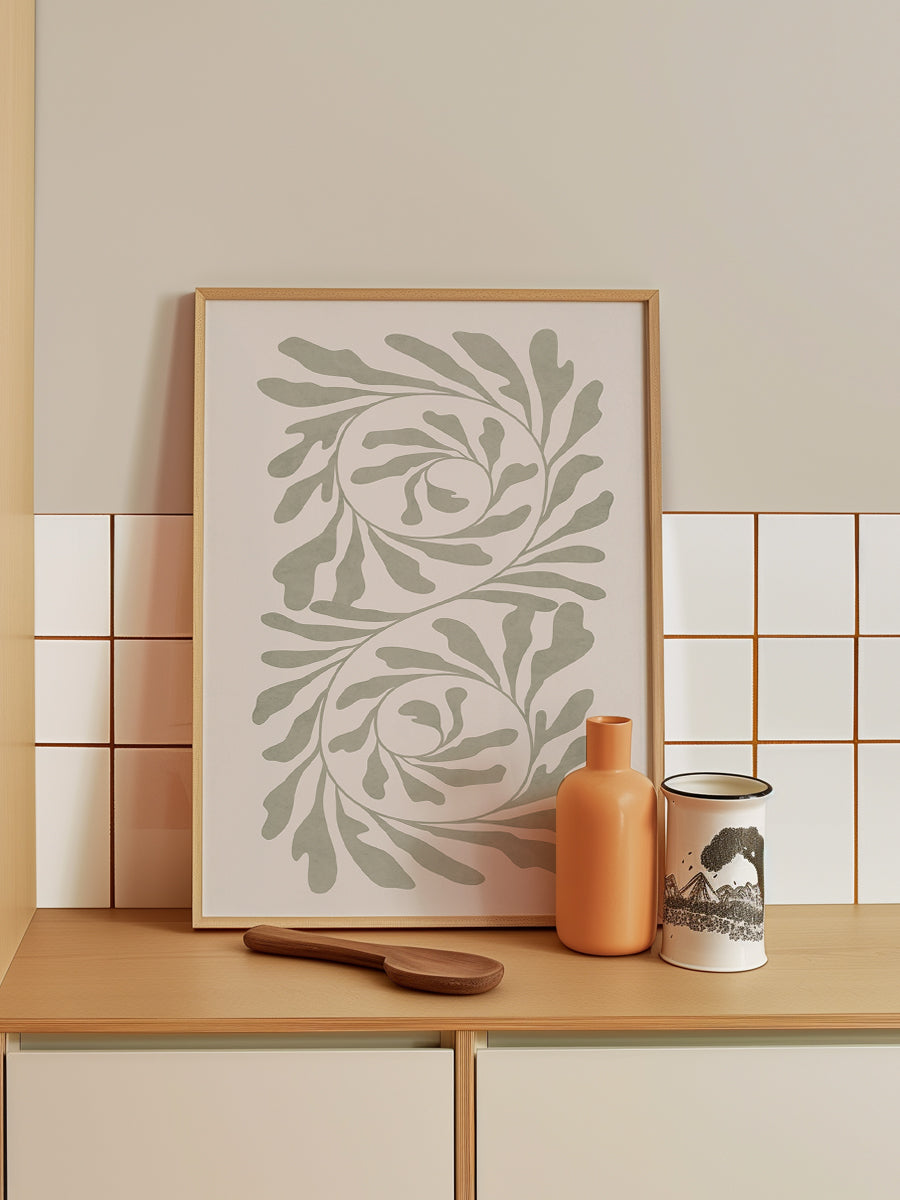 Olive Green Abstract