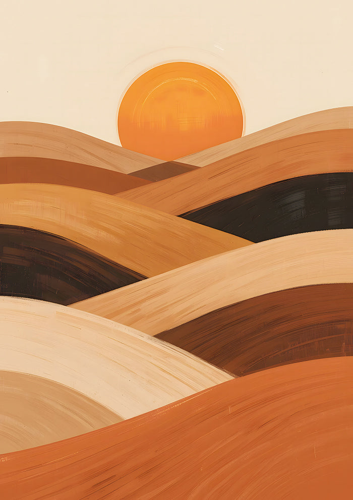 Soft Sand Waves At Sunset