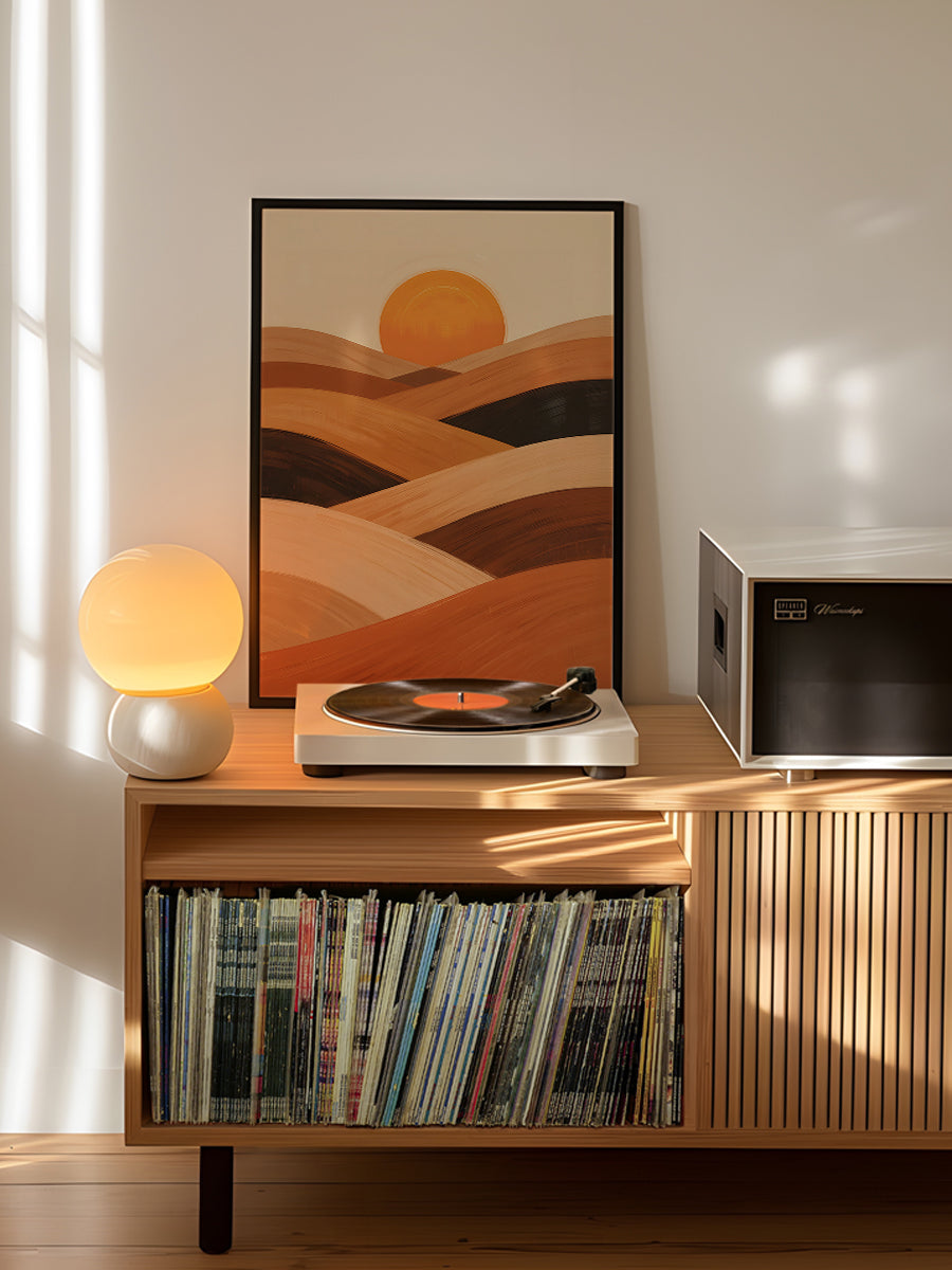 Soft Sand Waves At Sunset