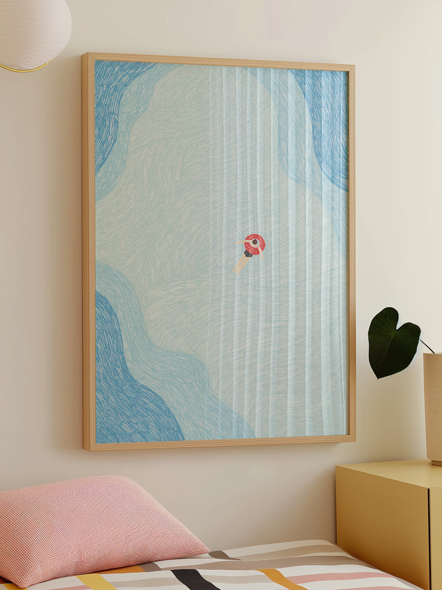Floating in the Summer Ocean