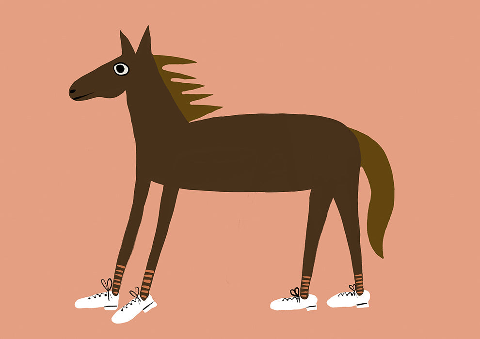 Horse with shoes