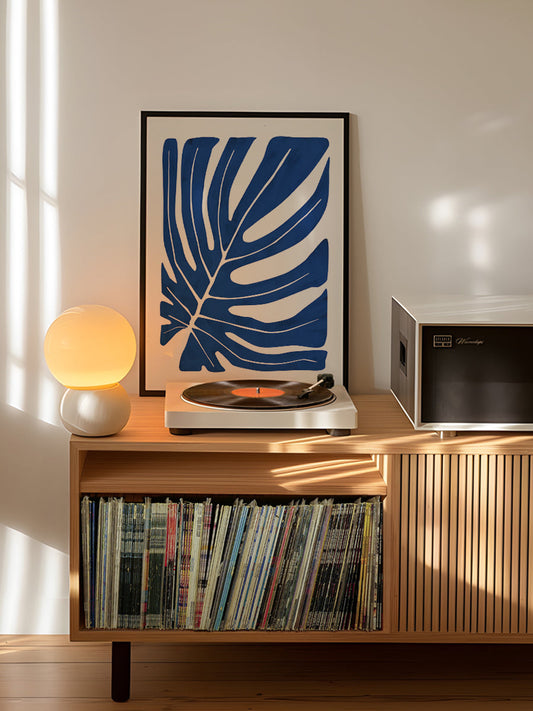 Indigo Leaf Silhouette